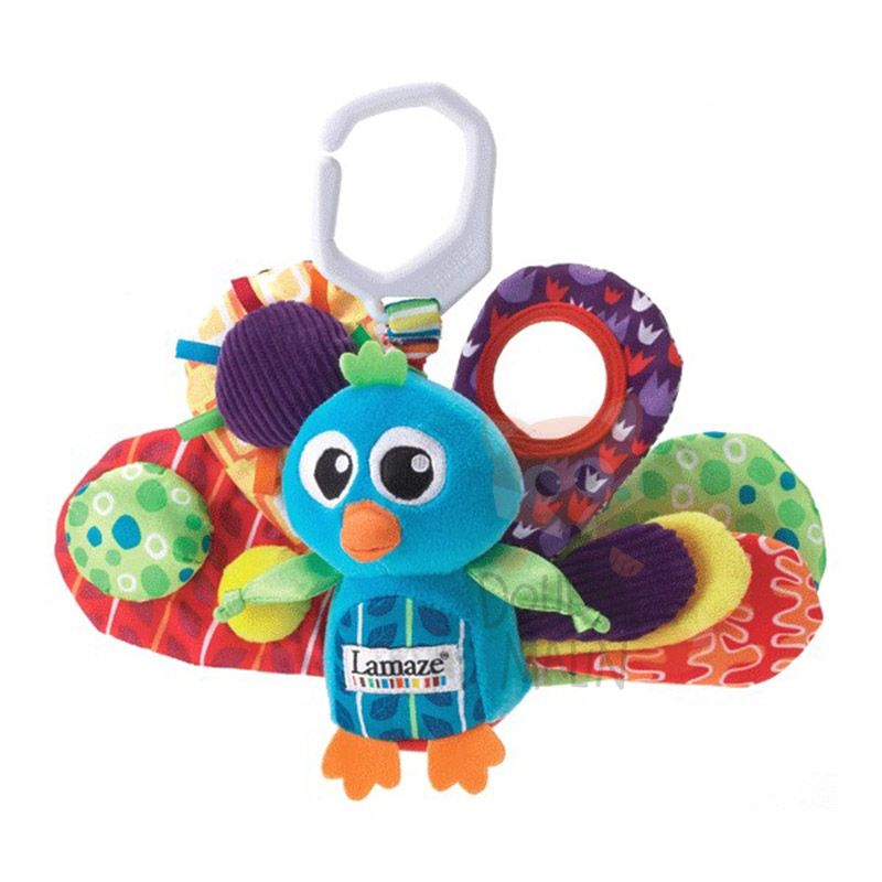  activity toy jack the peacock blue purple yellow green 